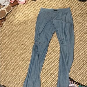 Theory Blue Straight Leg Pants